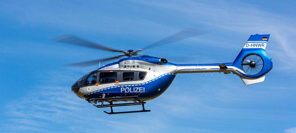 Hubschrauber über Solingen