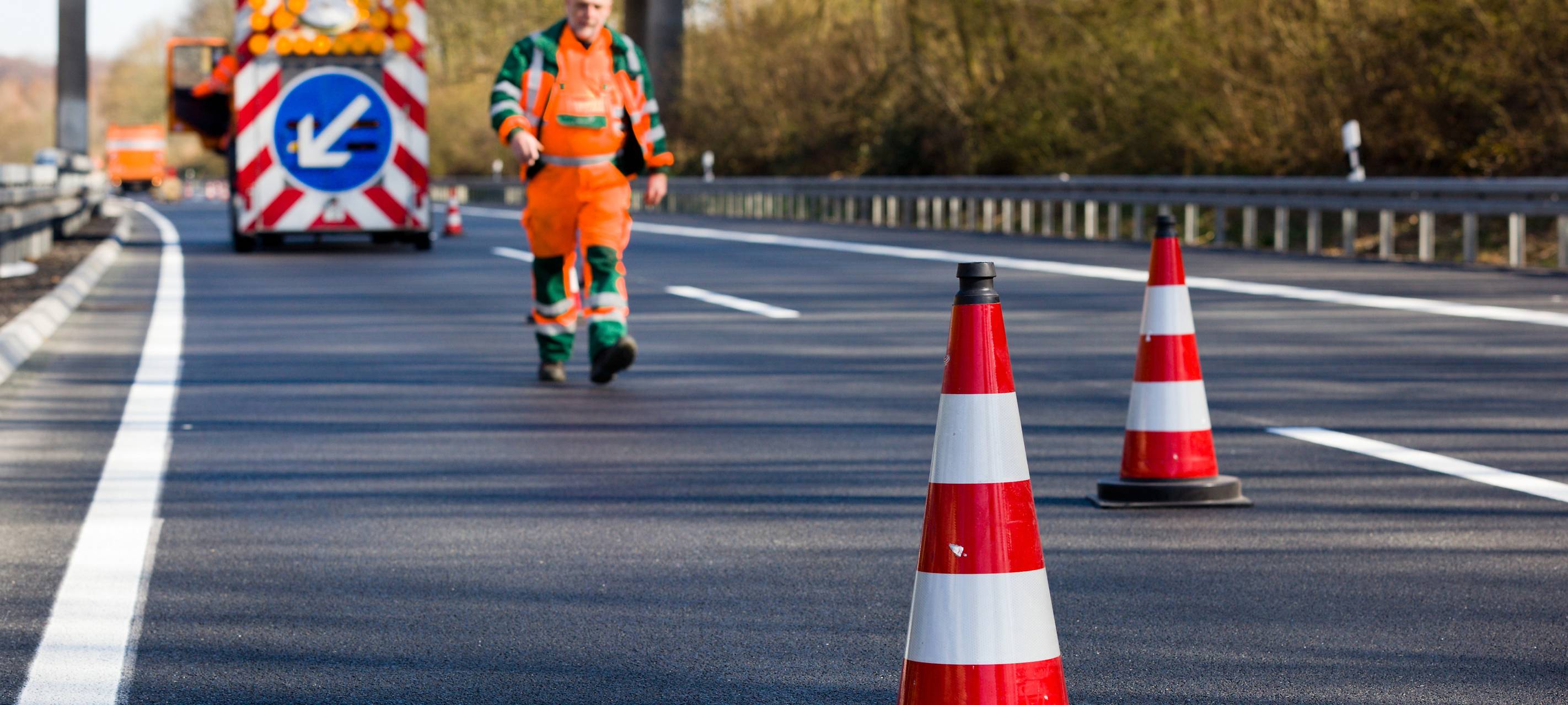 Sperrung auf A46 bei Wuppertal