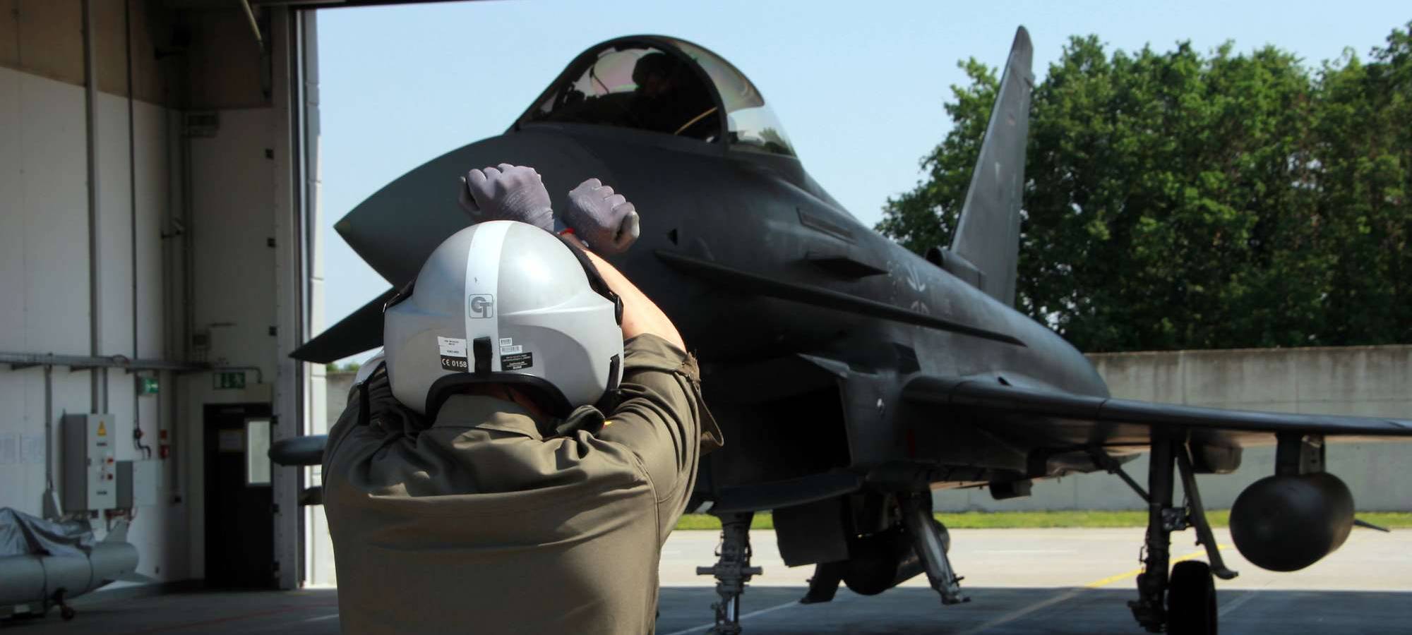 Eurofighter über Remscheid und Solingen