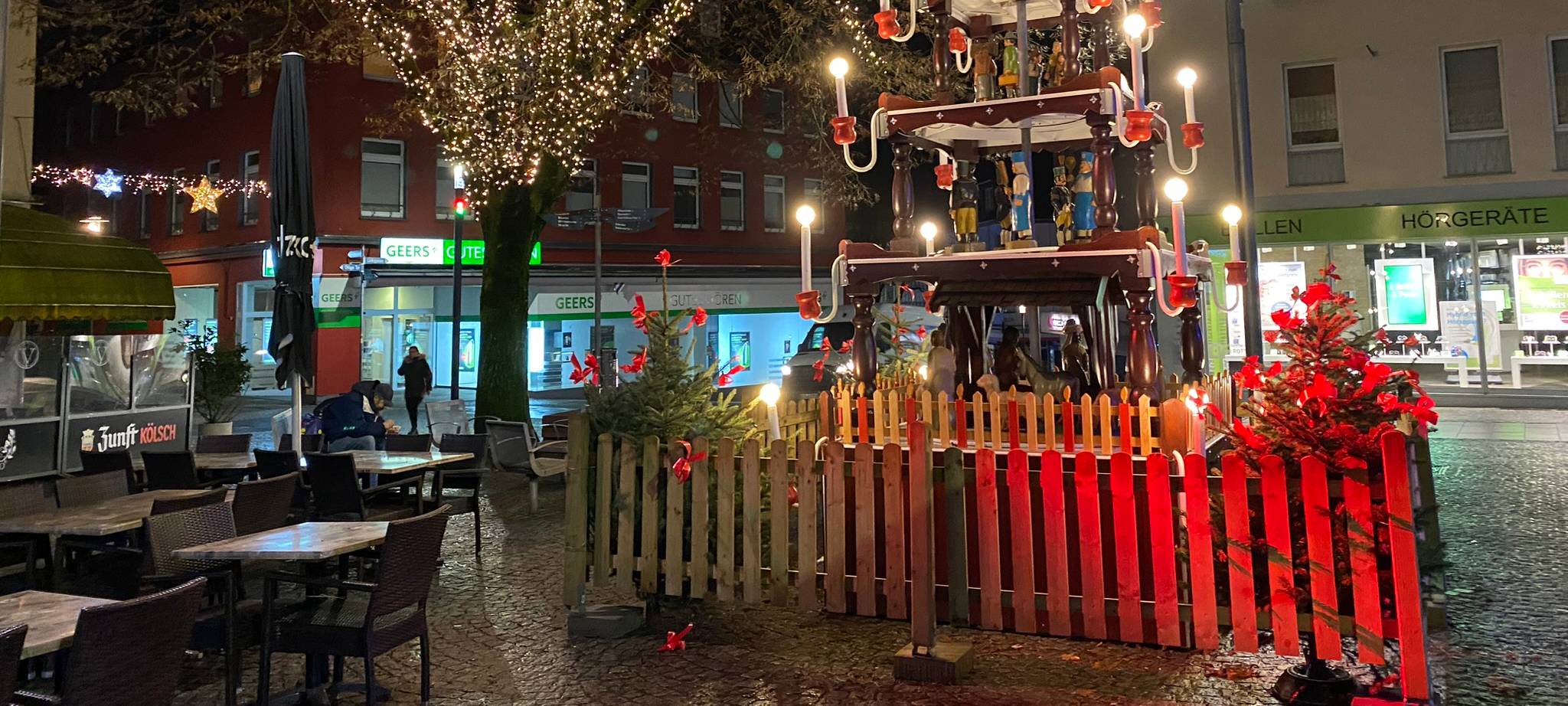 Weihnachtspyramide in Solingen ist ausgebessert