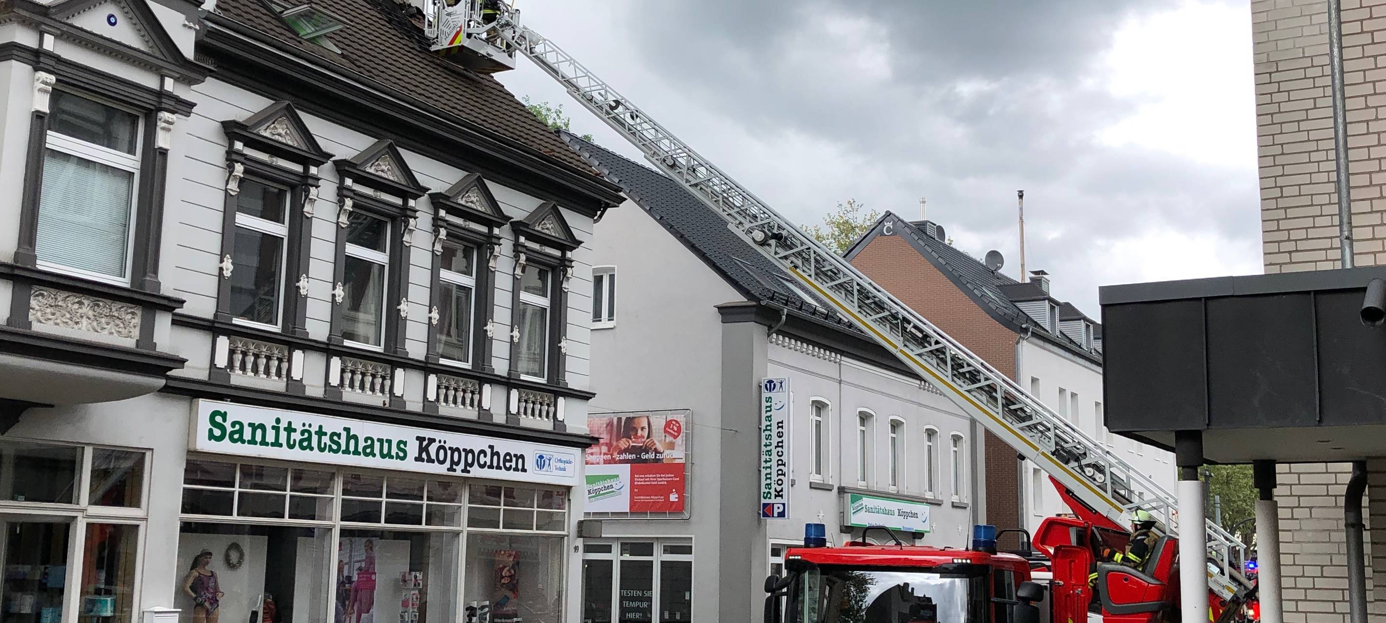 Dachstuhlbrand in Ohligs