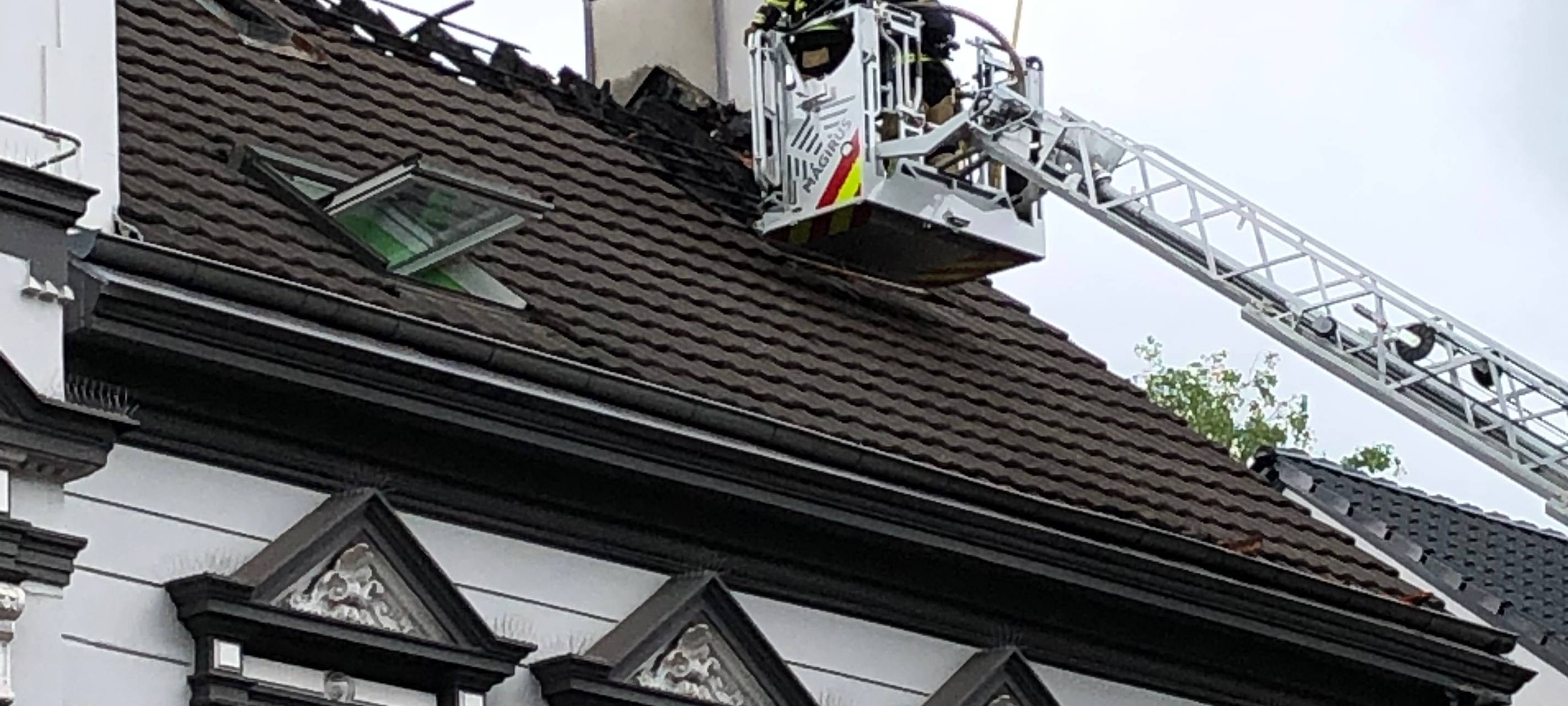 Dachstuhlbrand in Ohligs