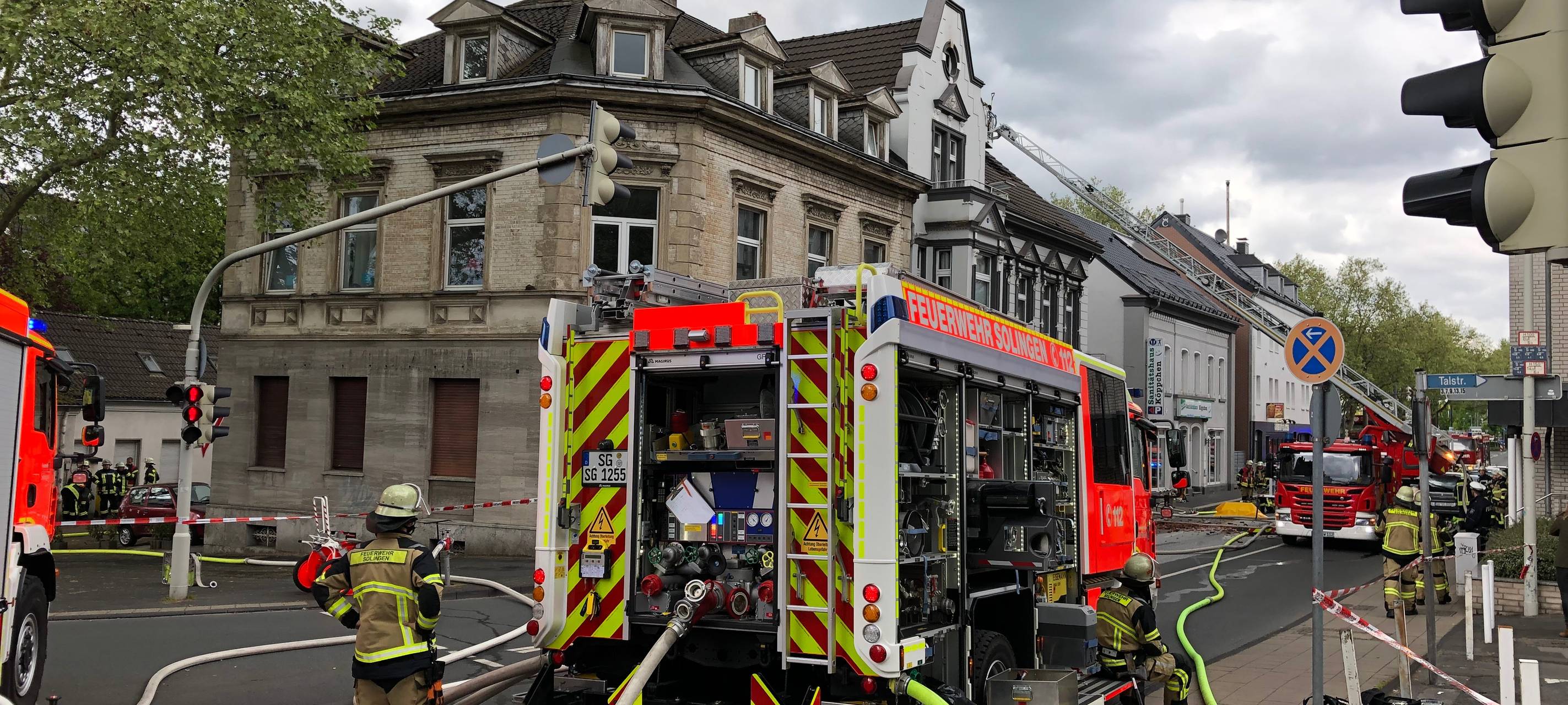 Dachstuhlbrand in Ohligs