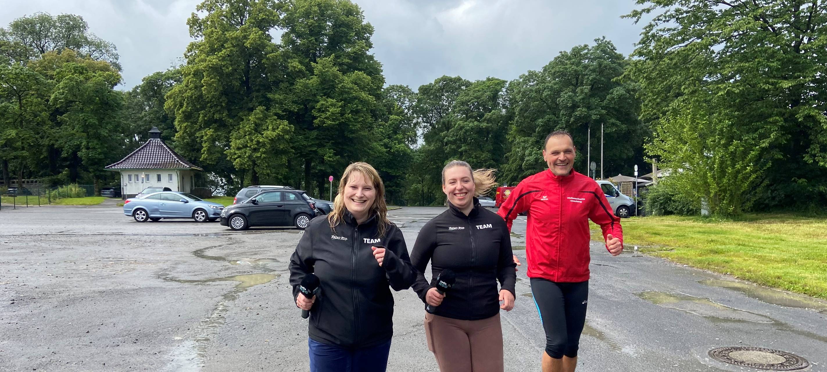 Clara & Charly beim Lauftraining