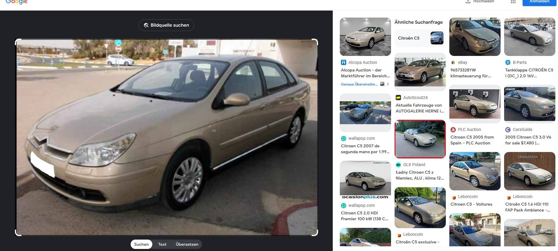 Wo ist der Citroen von Henri aus Solingen?
