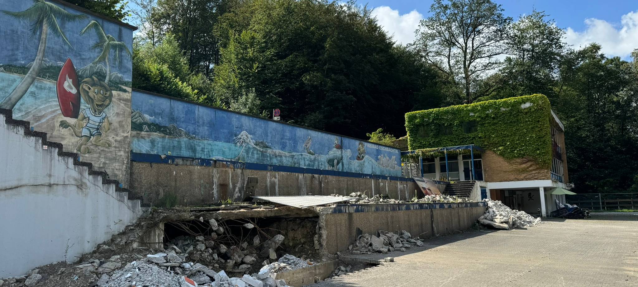 Souvenirs ans alte Freibad Eschbachtal in Remscheid