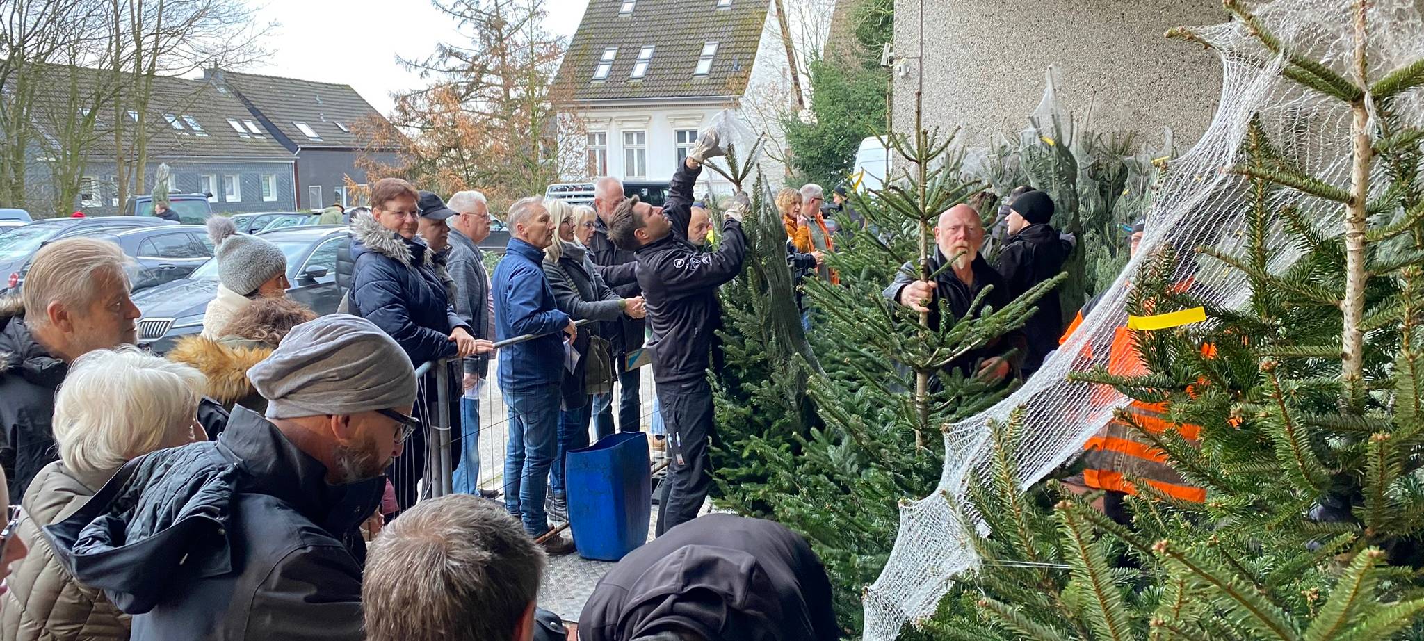 Die Lichtblicke-Weihnachtsbäume beim Autohaus Schönauen