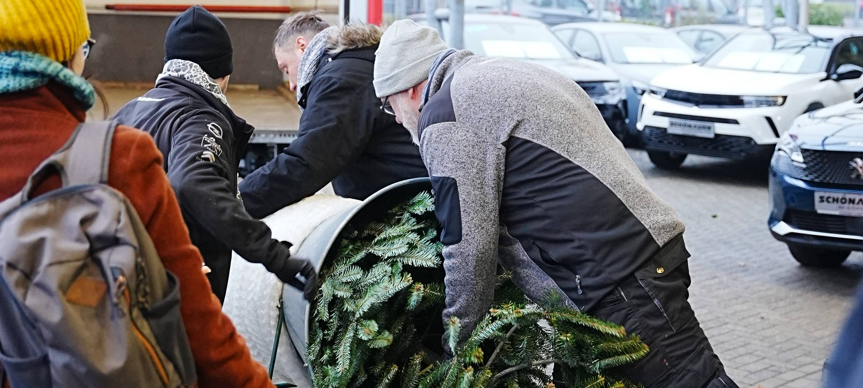 Weihnachtsbaumverkauf für Lichtblicke bei Schönauen in Solingen