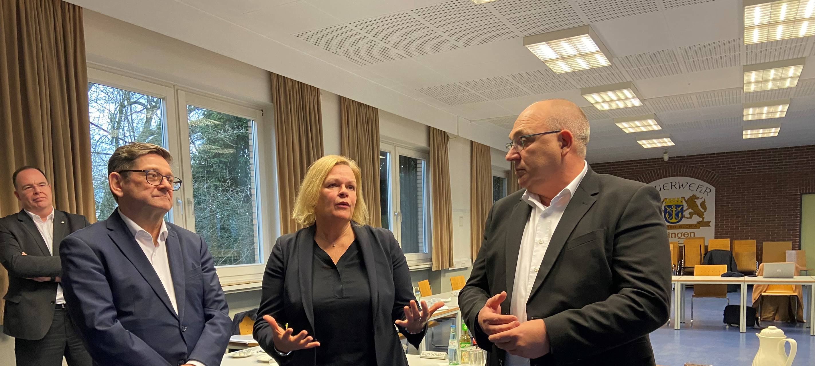 Bundesinnenministerin Faeser sprach Solinger Rettungskräfte