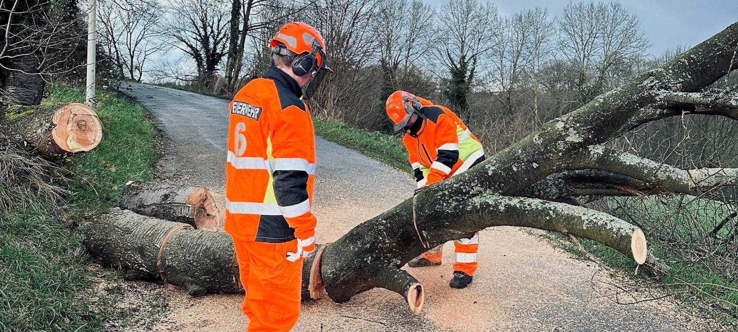 Sturmbilanz im RSG-Land: fast 50 Einsätze, keine Verletzten