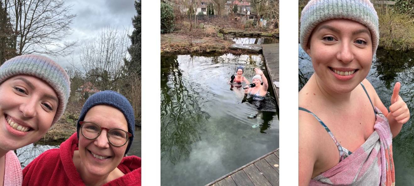 Erfrischt in den Tag starten: Charlotte geht Eisbaden