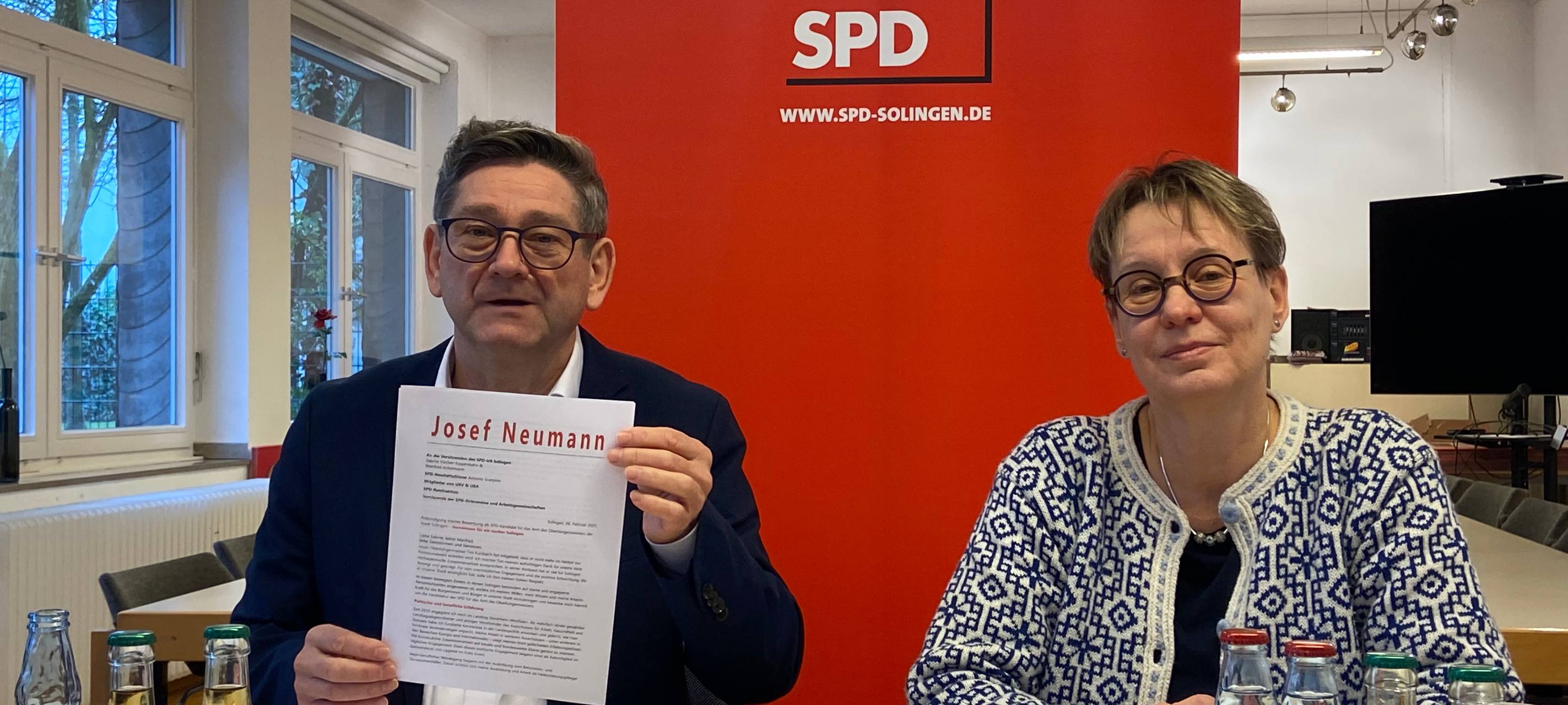 Josef Neumann (SPD) will Solingens Oberbürgermeister werden