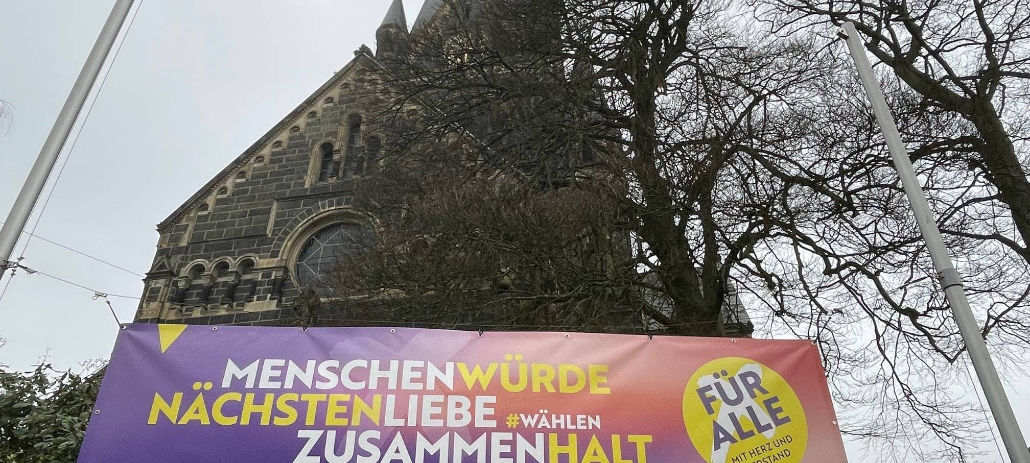 Kampagne zur Bundestagswahl in Solingen