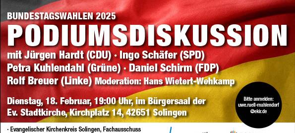 SG: Podiumsdiskussion zu Gerechtigkeit, Frieden, Klimawandel