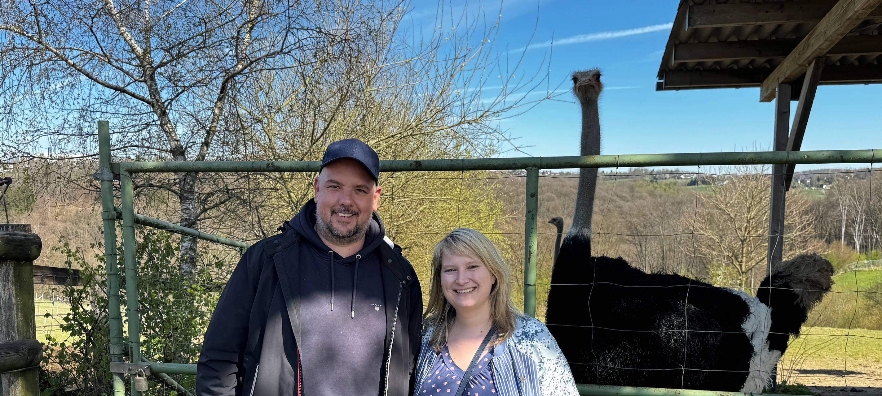 Ostereierei auf der Straußenfarm