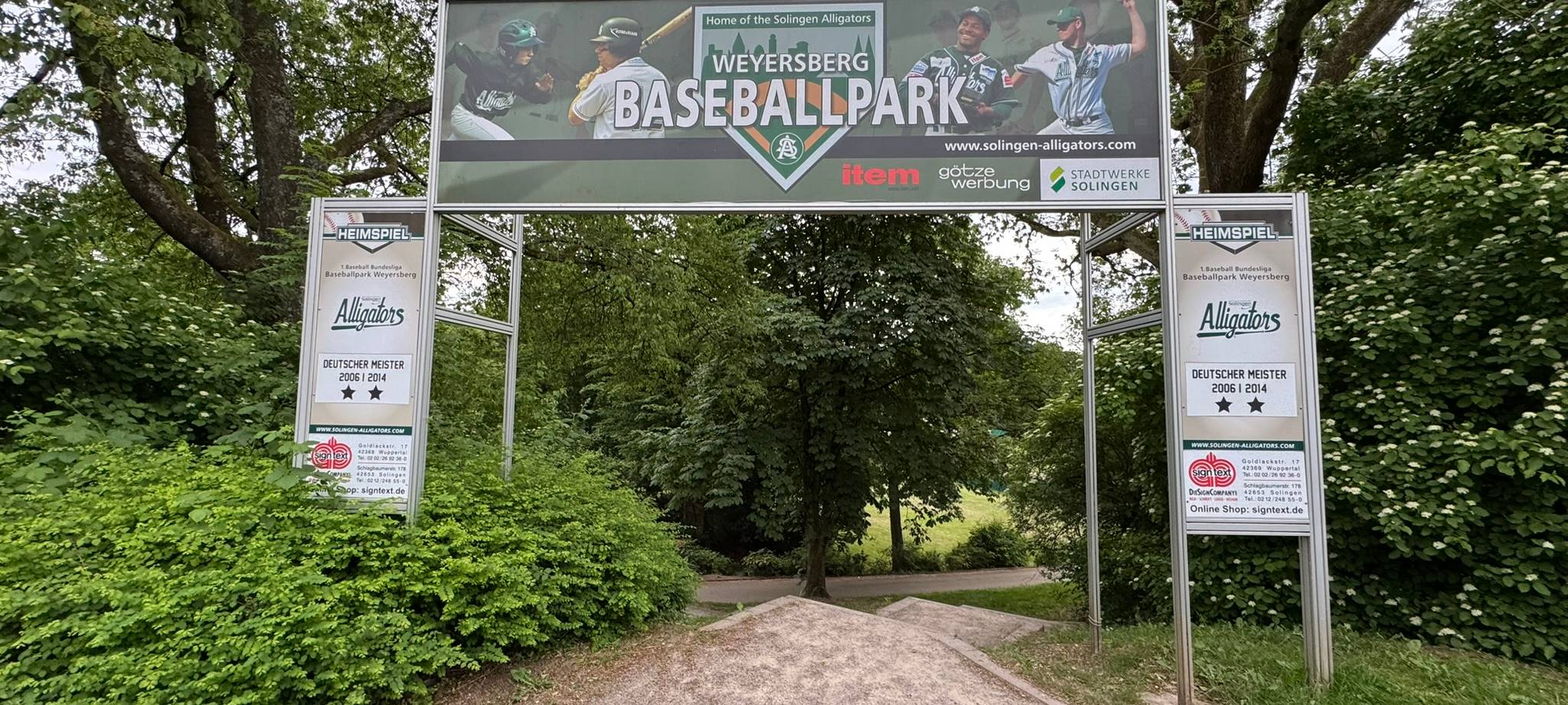 Nach dem Feuer auf der Baseball-Anlage am Solinger Weyersberg
