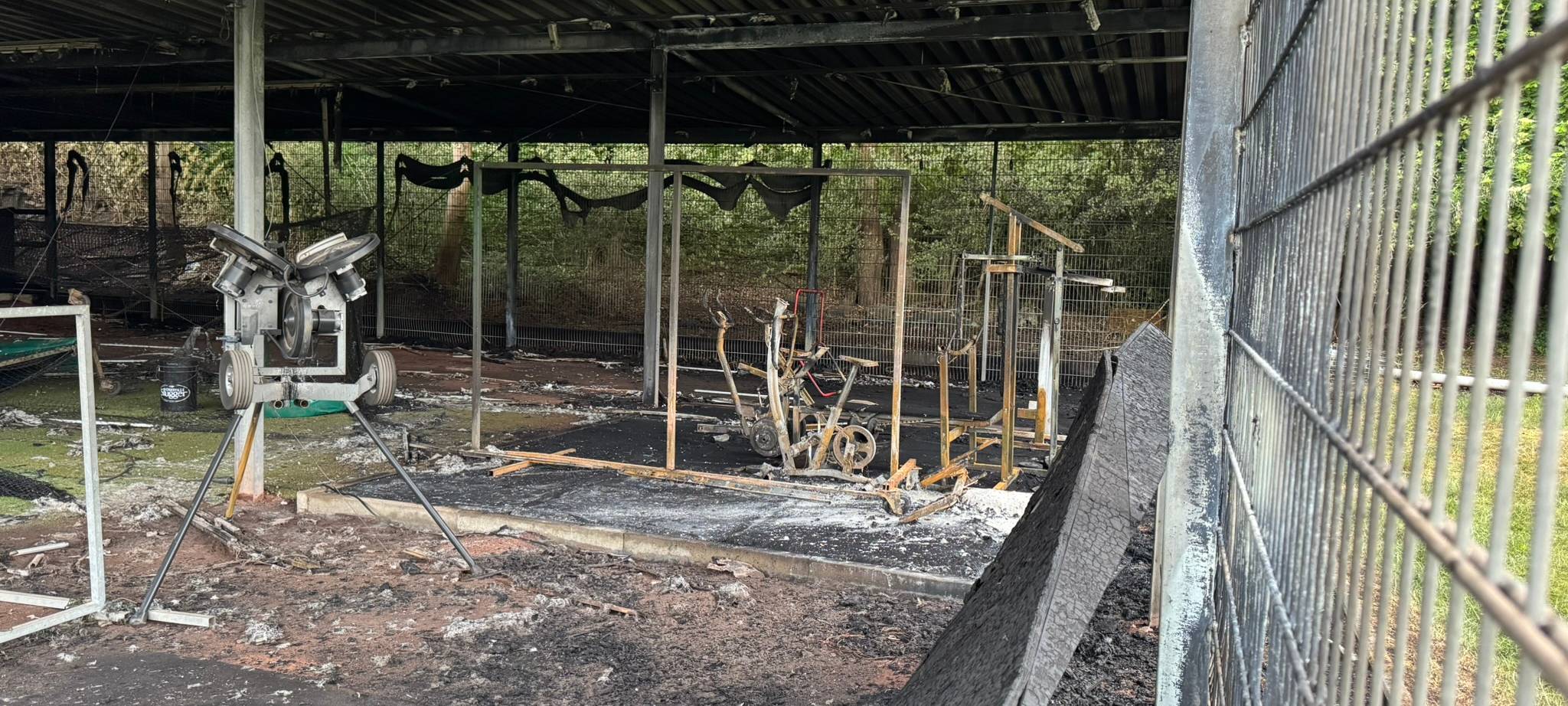 Nach dem Feuer auf der Baseball-Anlage am Solinger Weyersberg