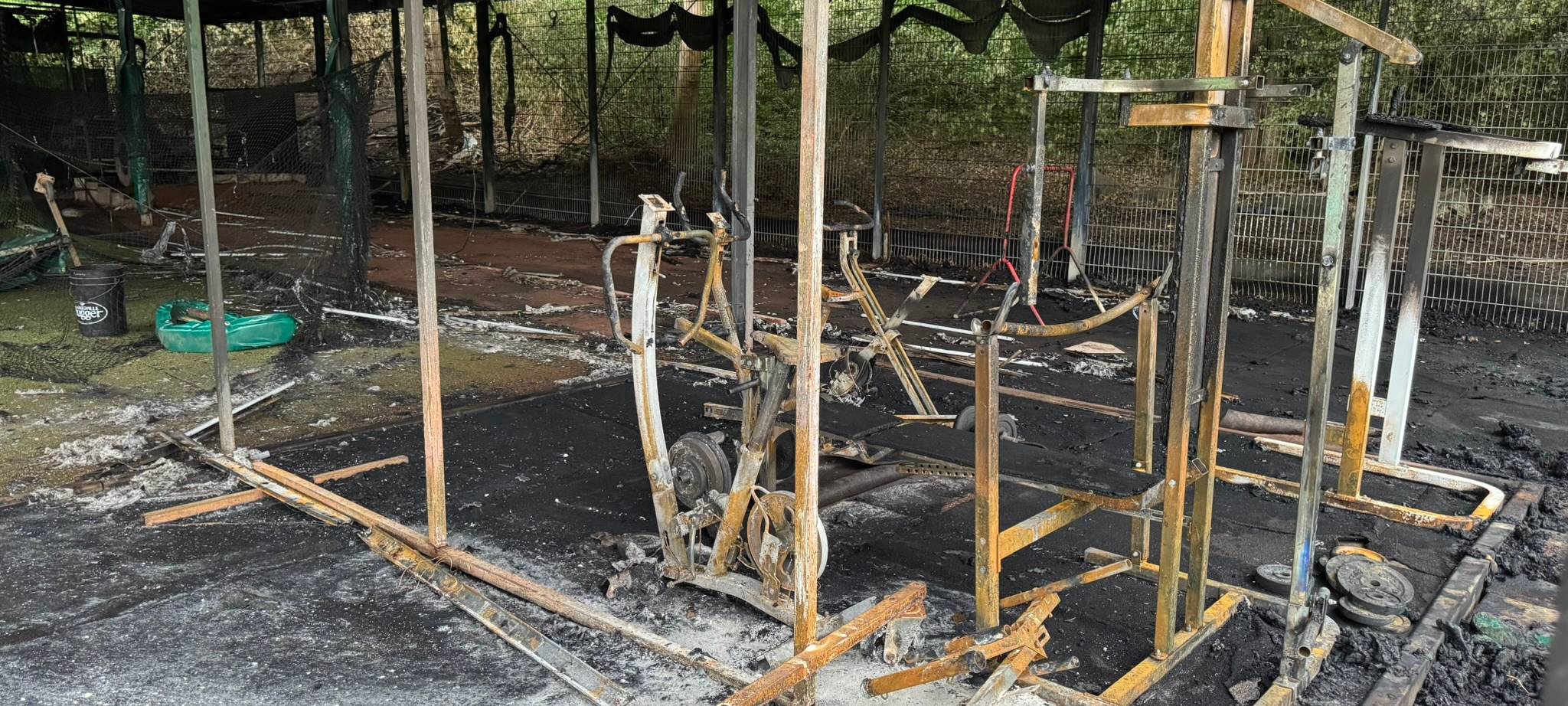 Nach dem Feuer auf der Baseball-Anlage am Solinger Weyersberg