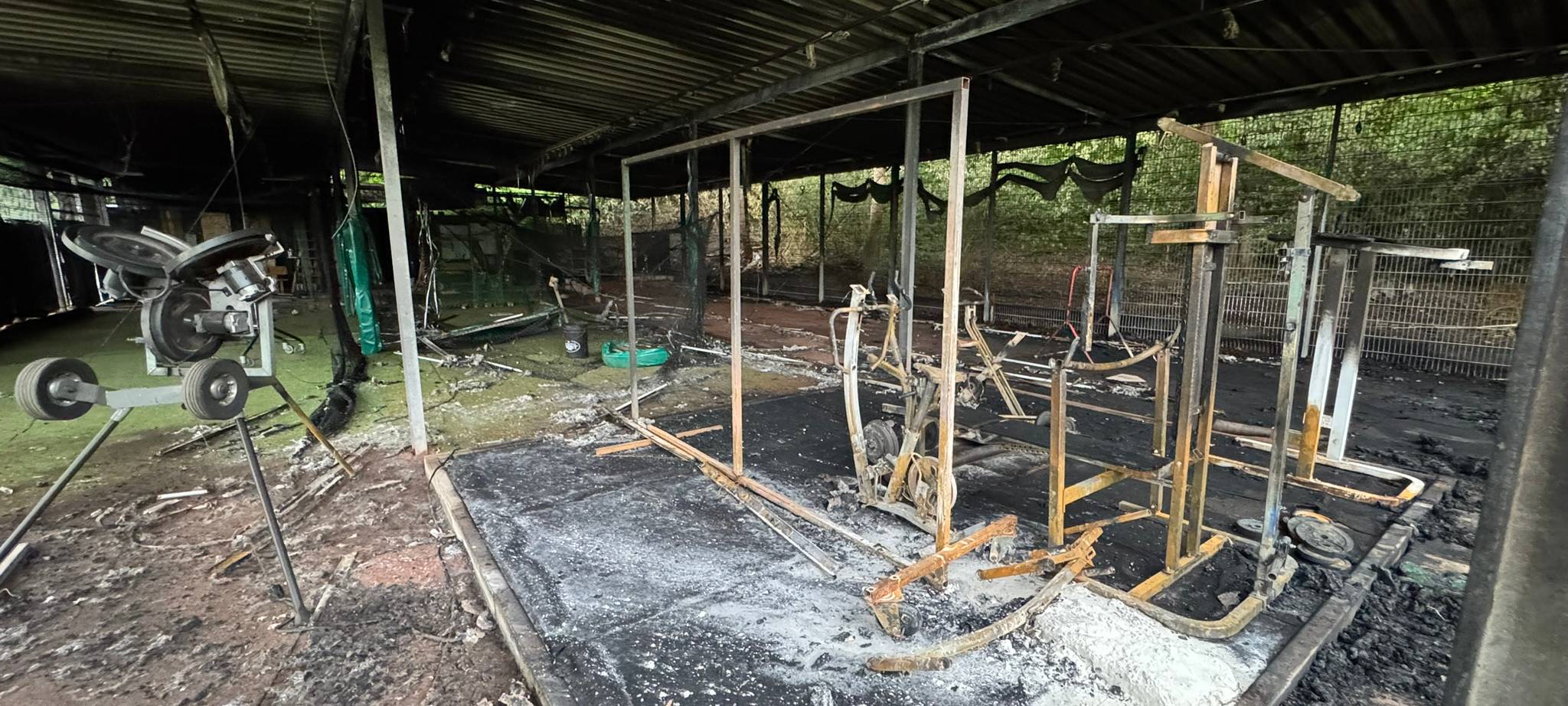 Nach dem Feuer auf der Baseball-Anlage am Solinger Weyersberg