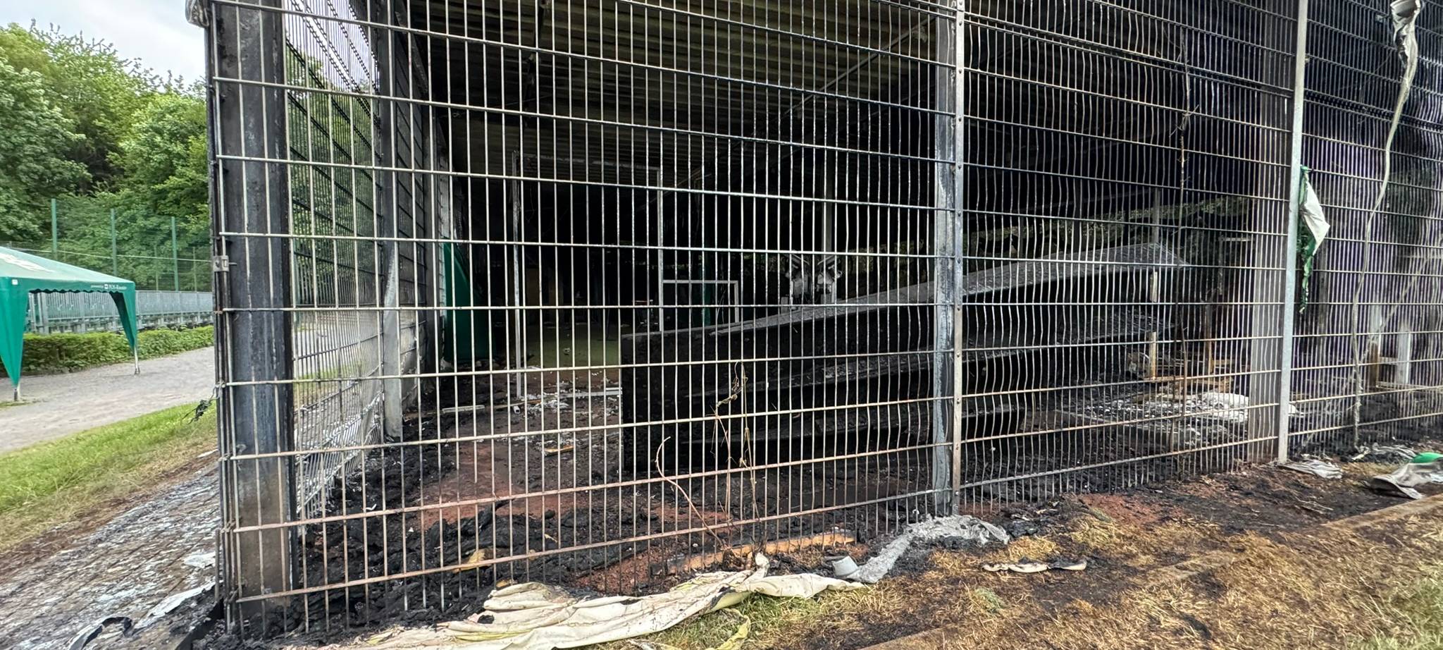 Nach dem Feuer auf der Baseball-Anlage am Solinger Weyersberg