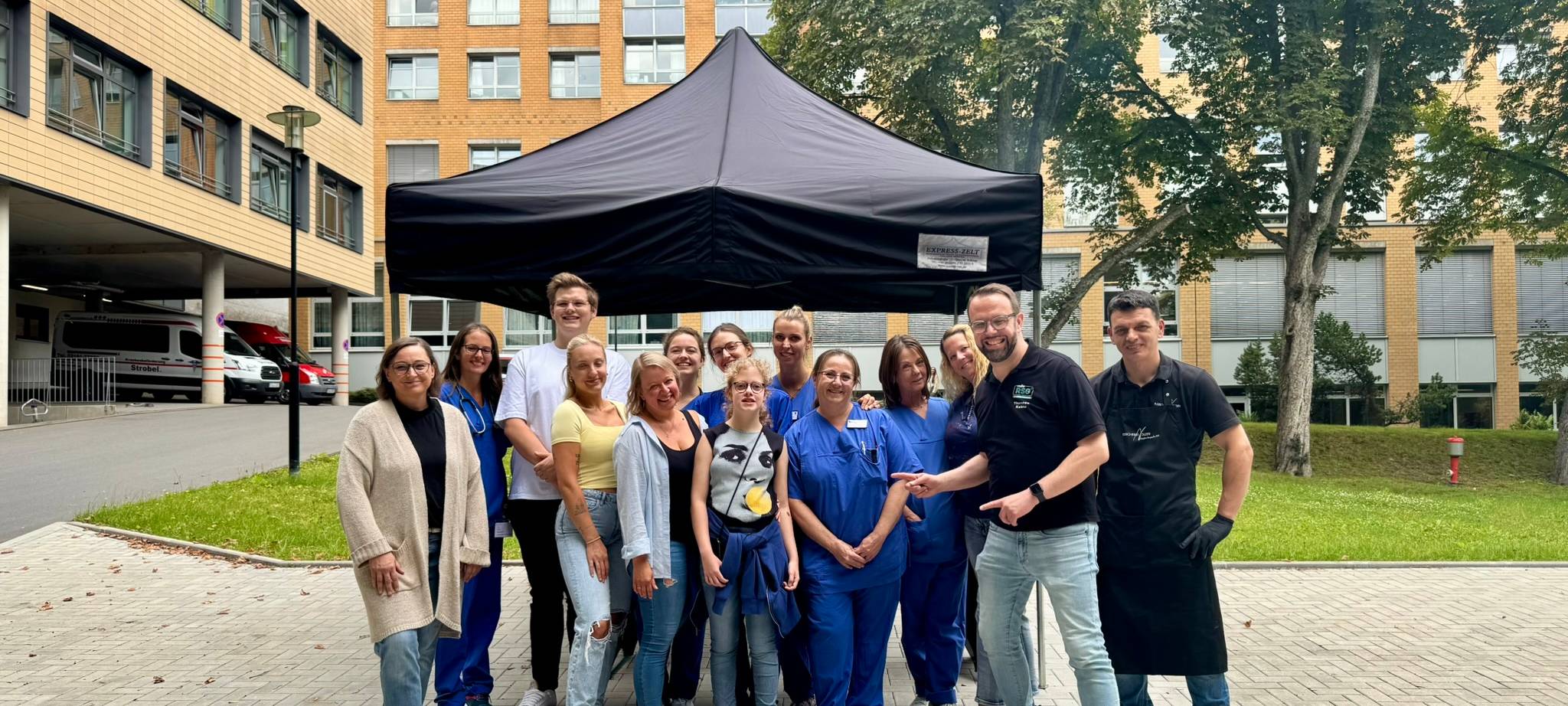 Grillpause für das Team der K1 im Sana-Klinikum Remscheid