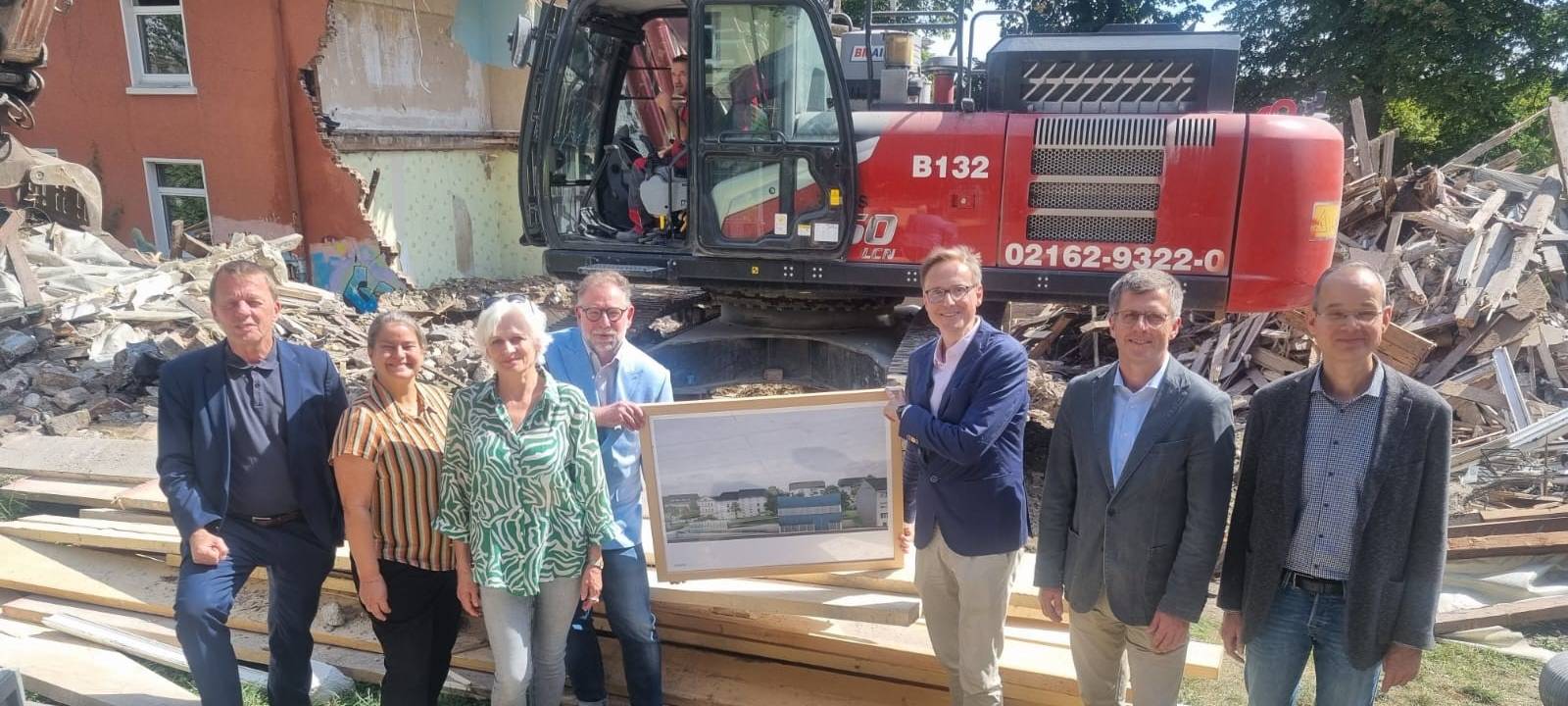 Bauarbeiten für das Projekt "Honswerk" in Remscheid laufen