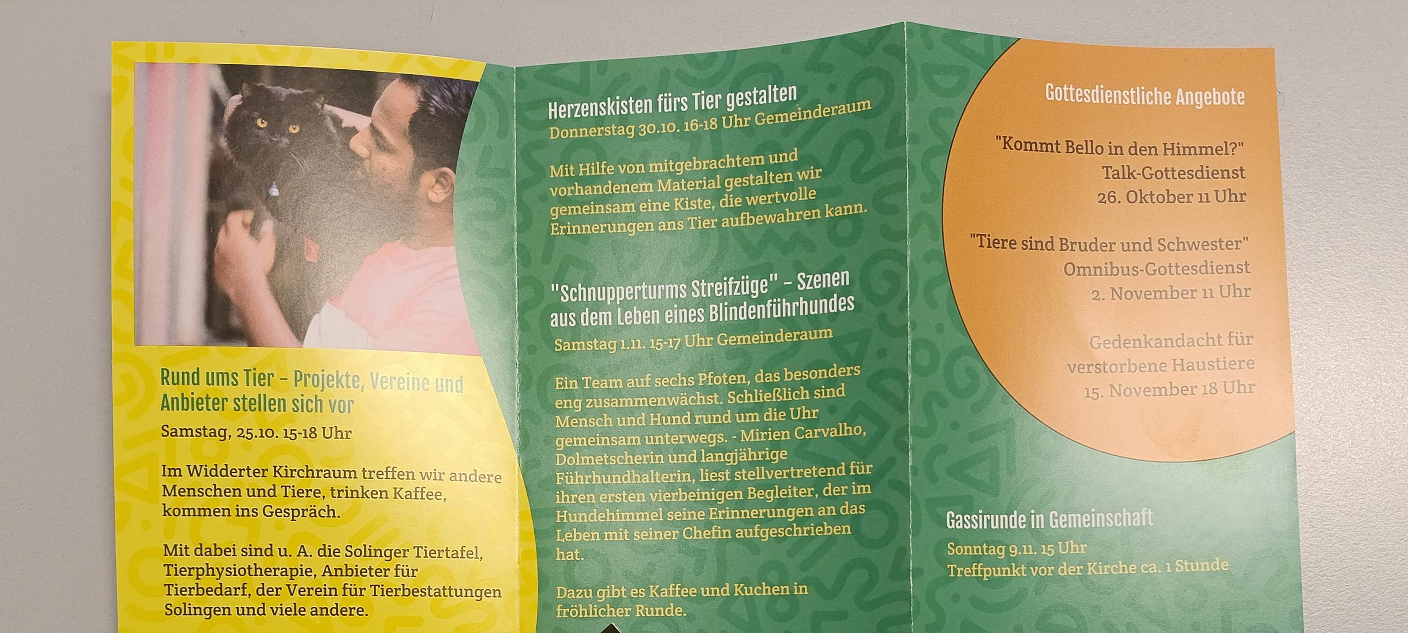 Themenwochen „Mein Tier und ich“ in der Kirche