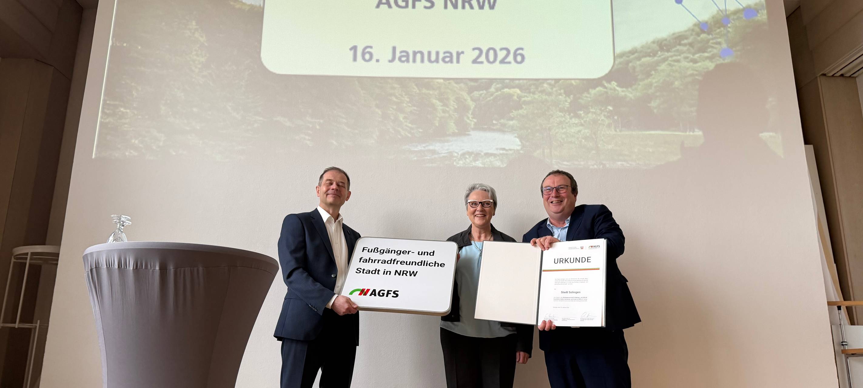 Solingen Teil der fußgänger- und fahrradfreundlichen Städte