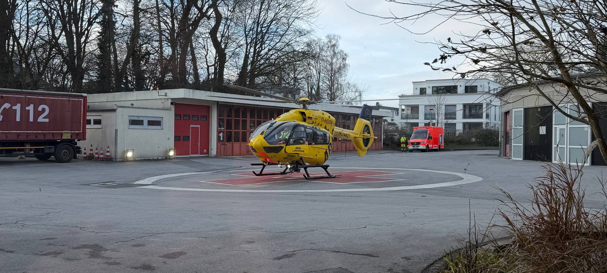 Kind verbrüht: Rettungshubschrauber über Solingen