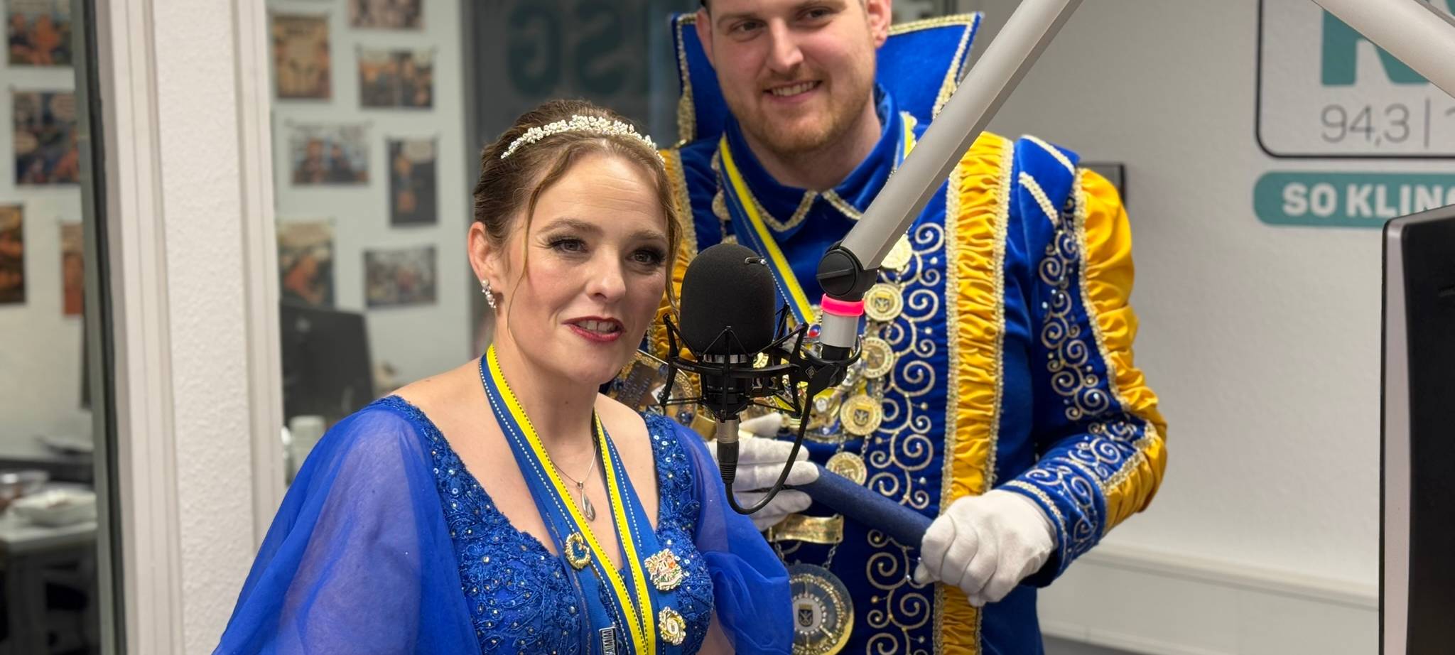 Das Solinger Prinzenpaar live im RSG-Studio