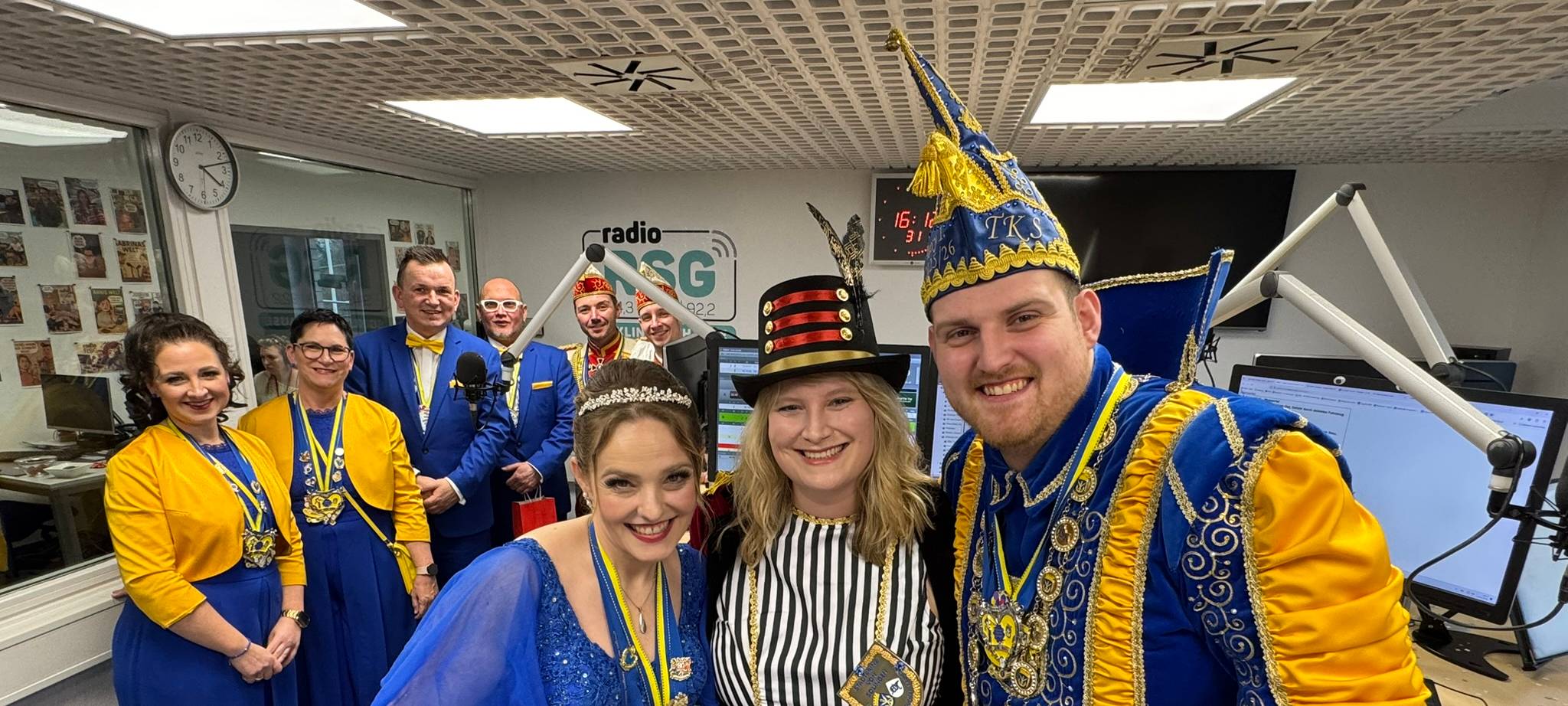 Das Solinger Prinzenpaar live im RSG-Studio