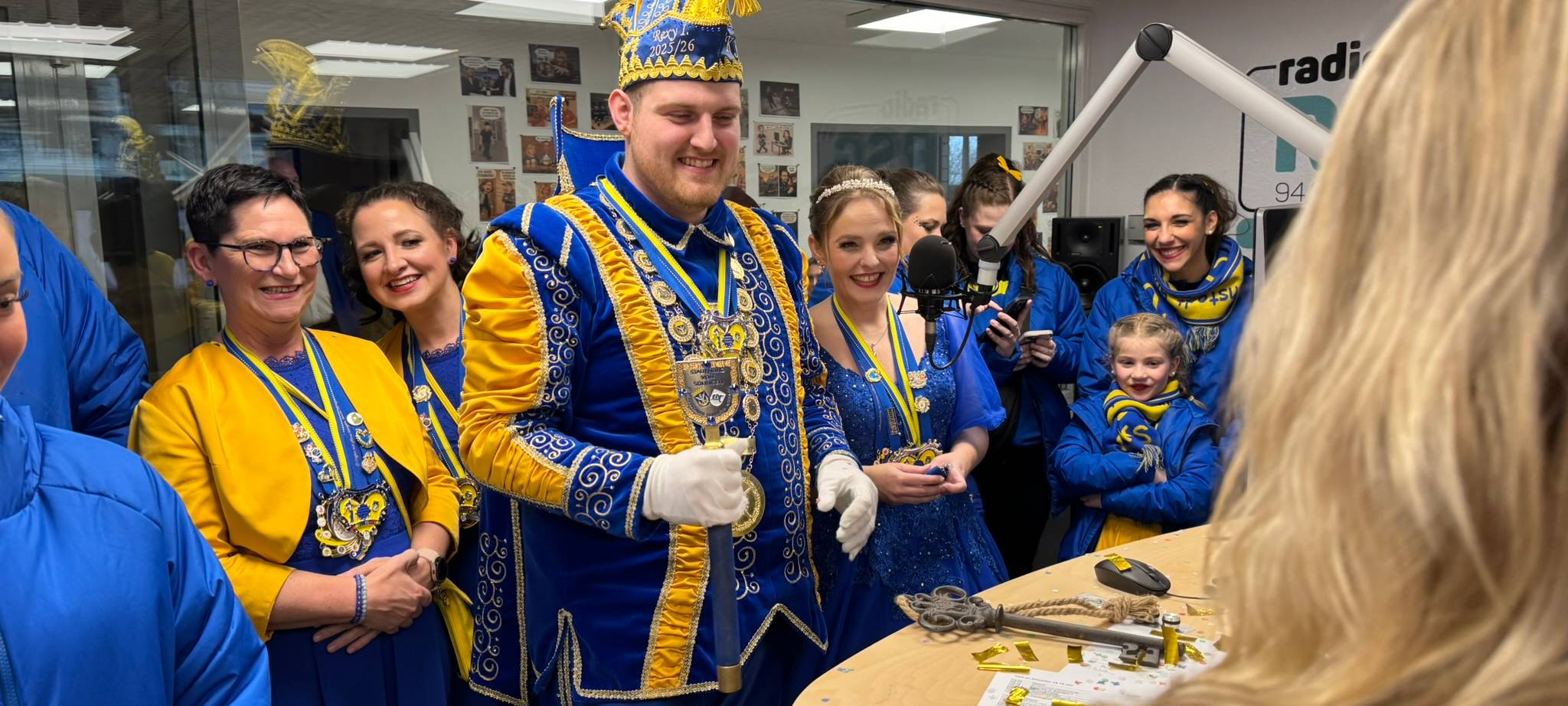 Das Solinger Prinzenpaar live im RSG-Studio