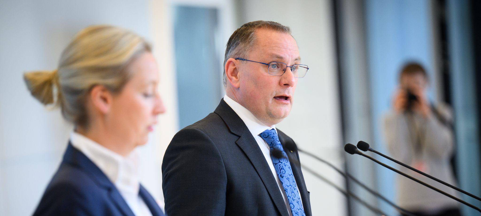 AfD-Chefs Alice Weidel und Tino Chrupalla.