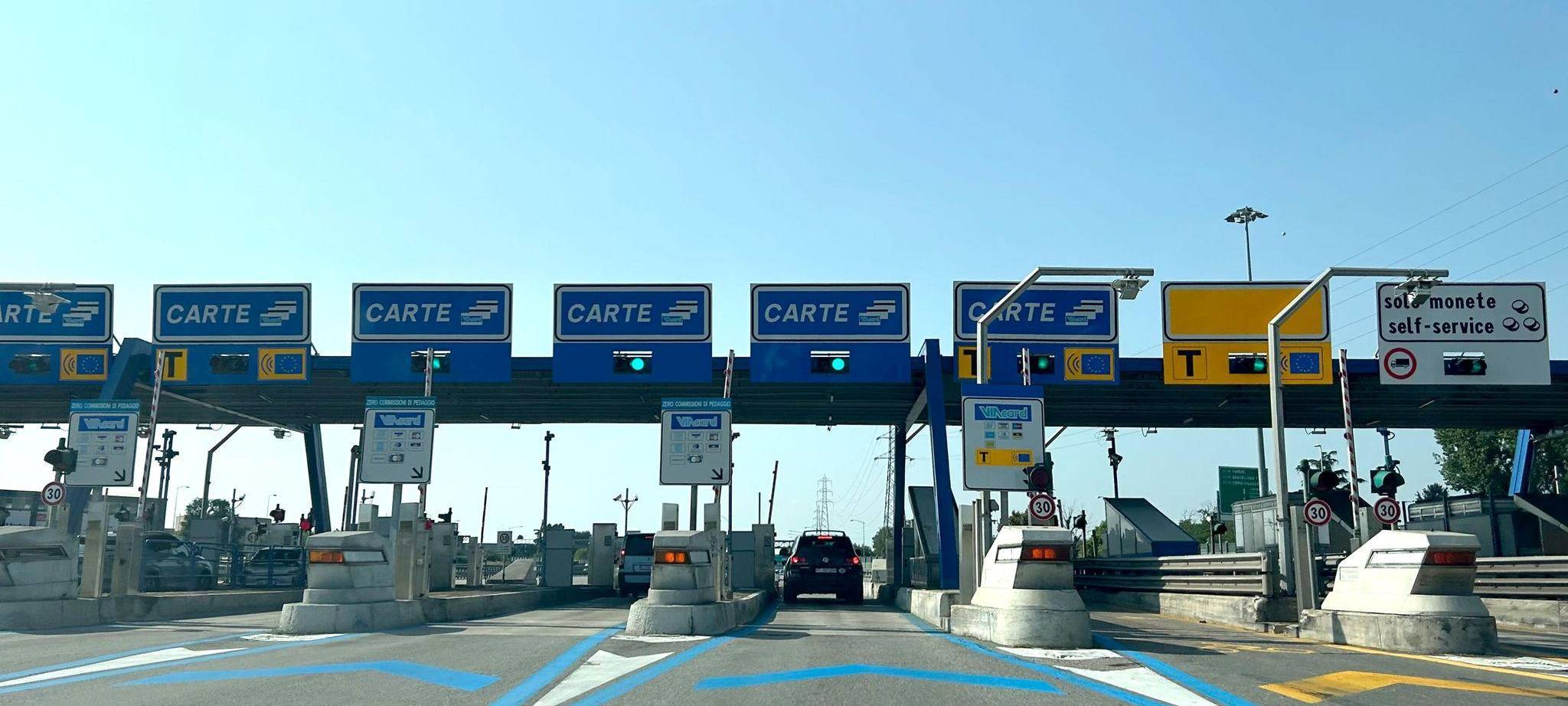 Mautstelle auf italienischer Autobahn