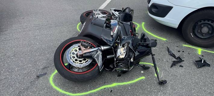 Kradfahrer stürzte