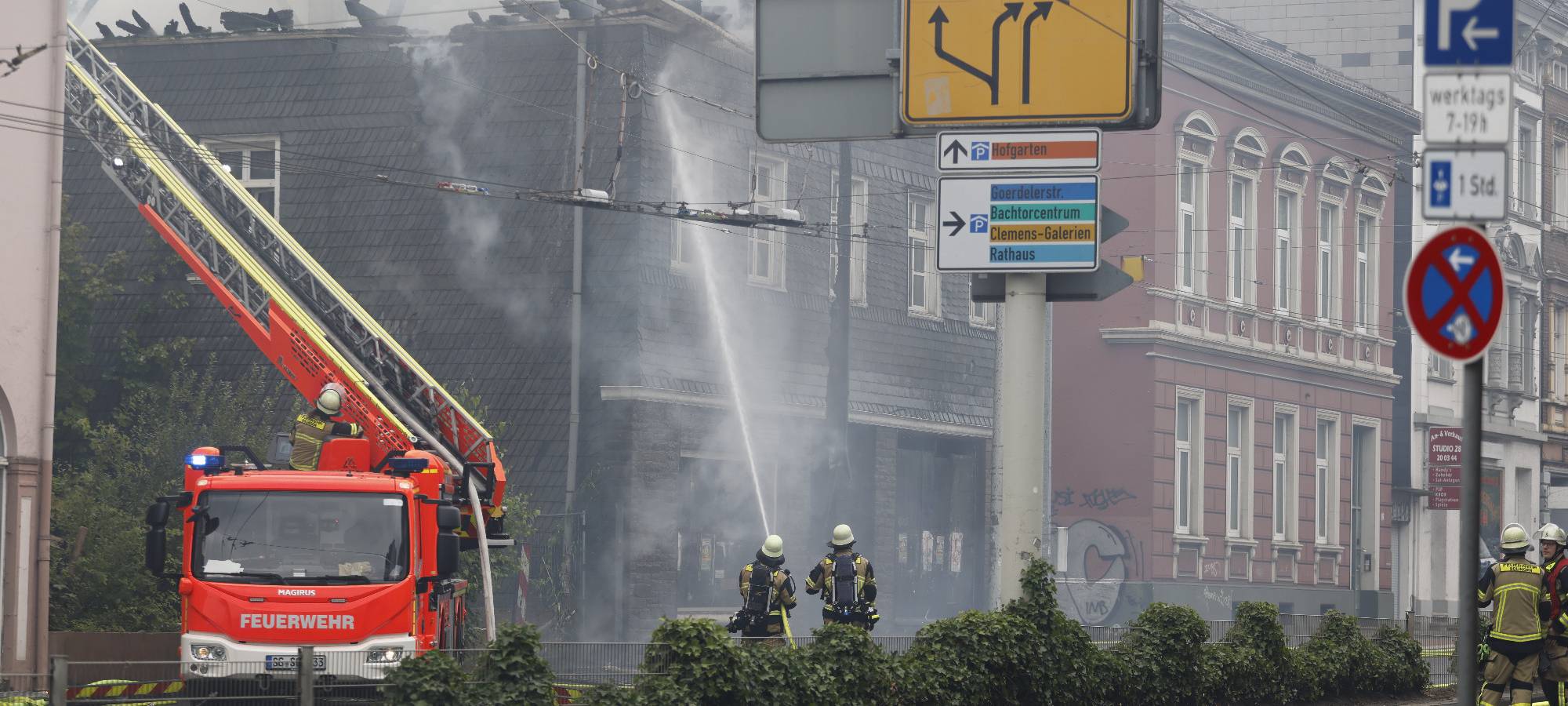 Solingen: Dachstuhlbrand am Werwolf
