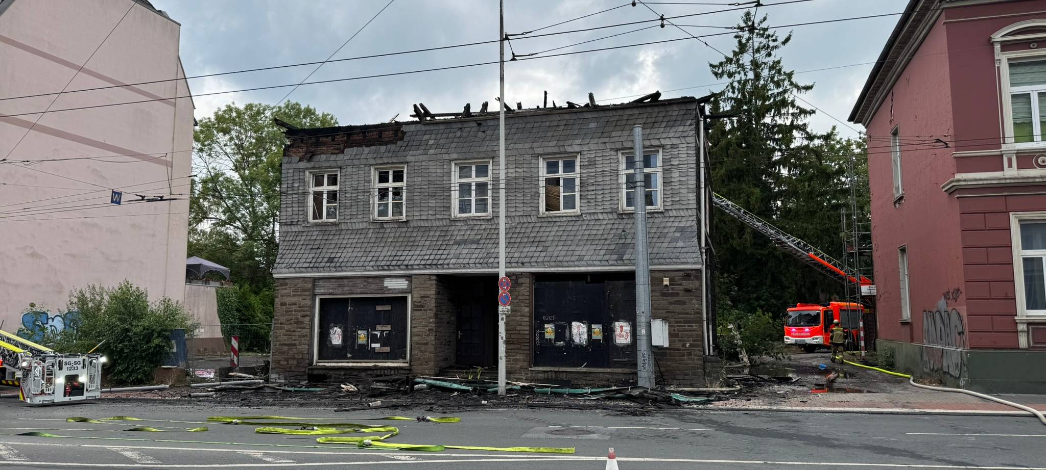 Solingen: Dachstuhlbrand am Werwolf