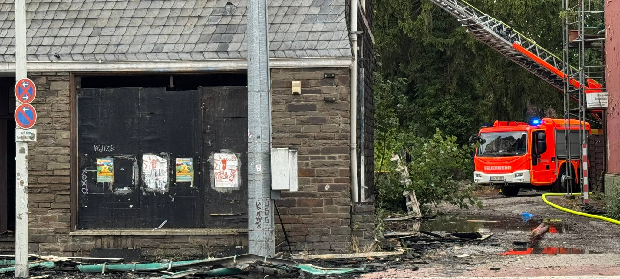 Solingen: Dachstuhlbrand am Werwolf