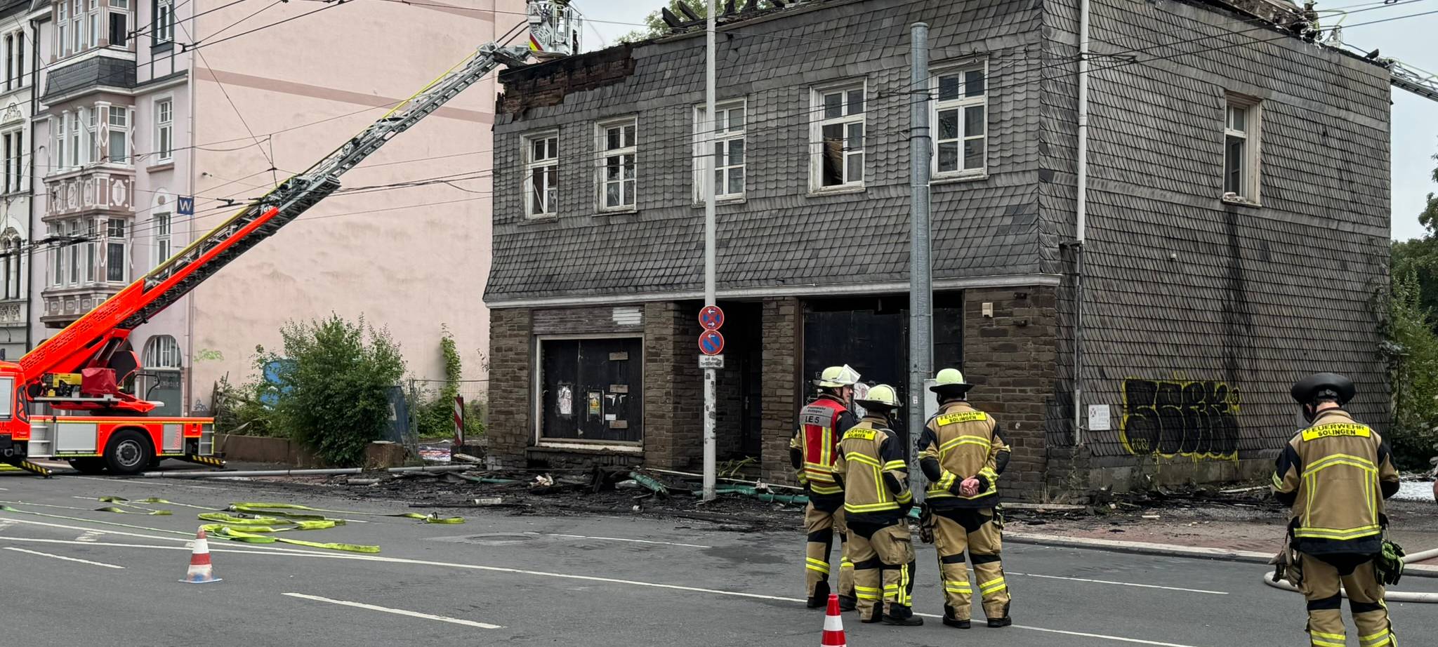 Solingen: Dachstuhlbrand am Werwolf