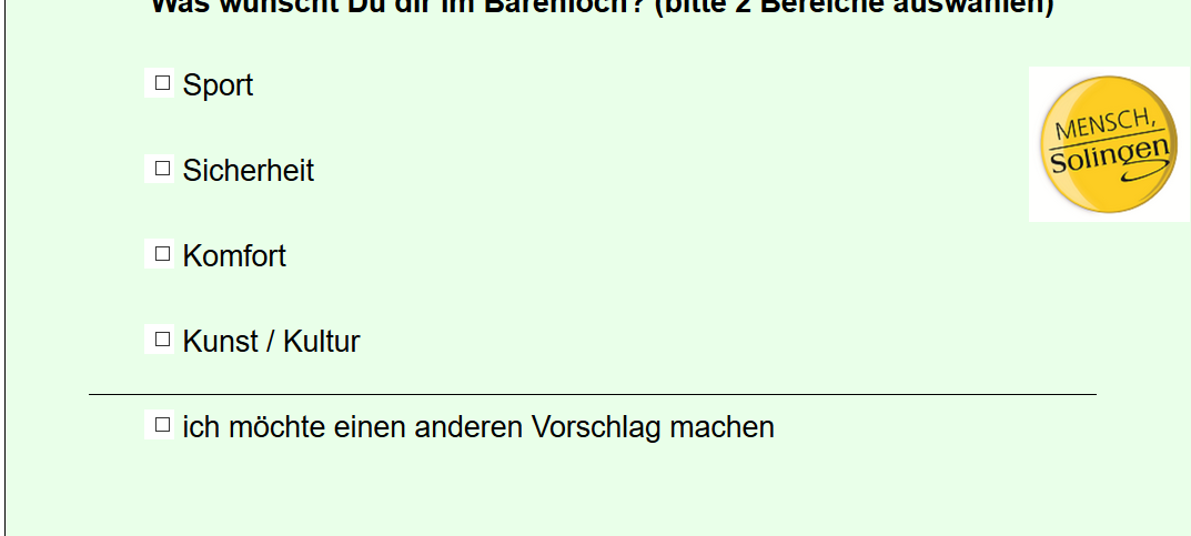 Das Bärenloch soll Umgestaltet werden