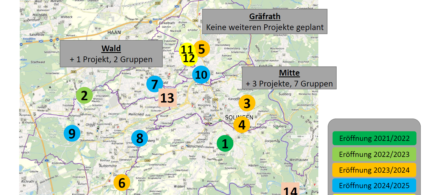 In Solingen sollen bis zu 14 neue Kitas entstehen