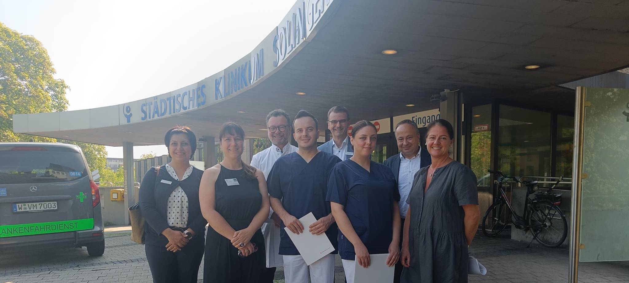 Das Team des Städtischen Klinikums Solingen beschäftigt mehrere Pflegekräfte aus dem Ausland.