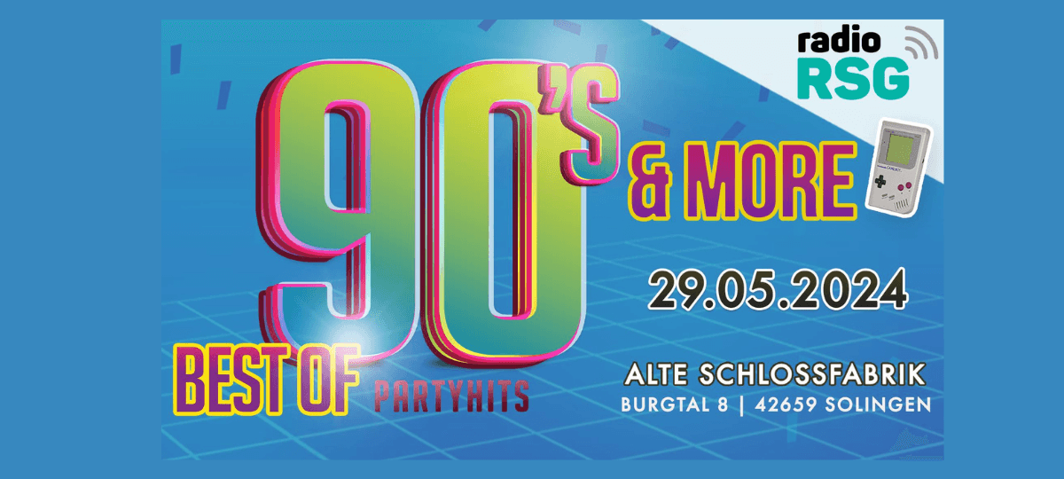 AUSVERKAUFT: Die RSG 90s & more Party