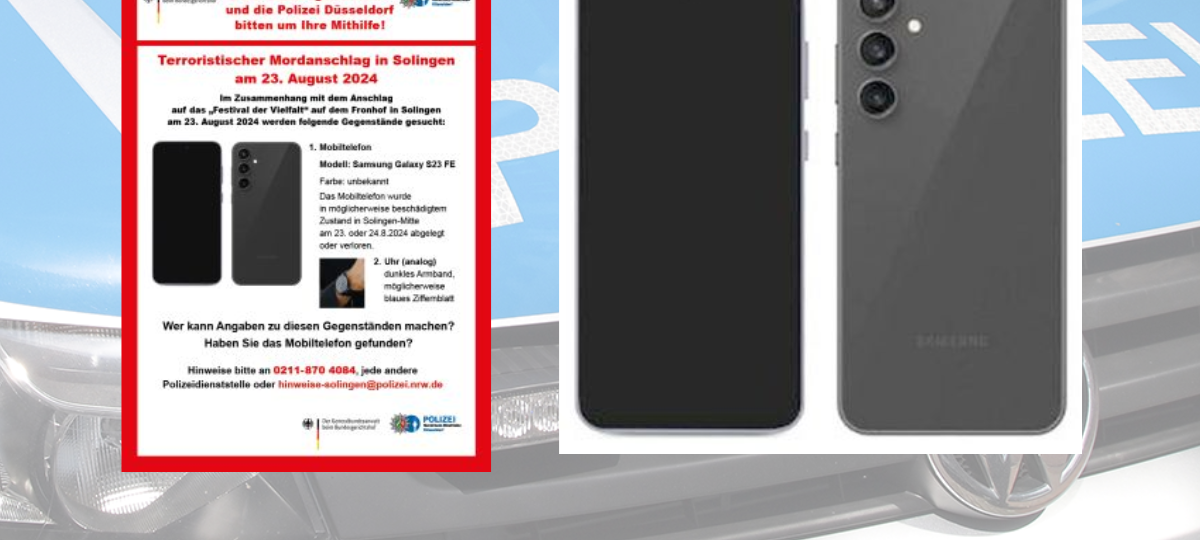 Nach Anschlag: Fahndung nach Handy von mutmaßlichem Täter?